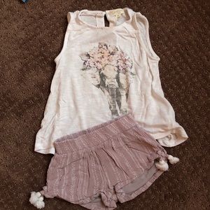 Elephant Shorts Set